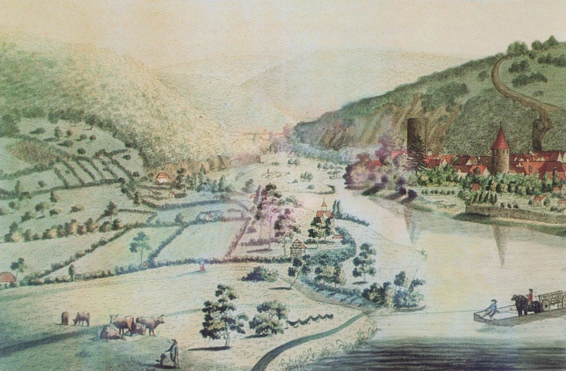 Ein alter Kupferstrich von Hann. Münden  von 1791